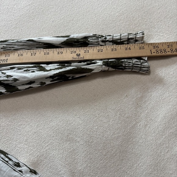 Misa‎ Los Angeles Evienne Green/White 2pc Outfit Tiered Skirt & Blouse SzXS Boho - Picture 9 of 13